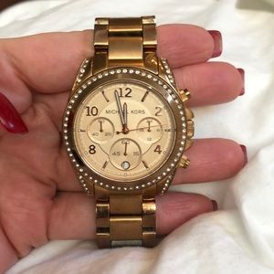 Rose gold Michael Kors watch